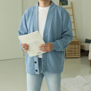 남자가디건 빅사이즈 브이넥 니트 커플가디건 착용 후기 | 사이즈/핏 총정리 - 상품 이미지 4