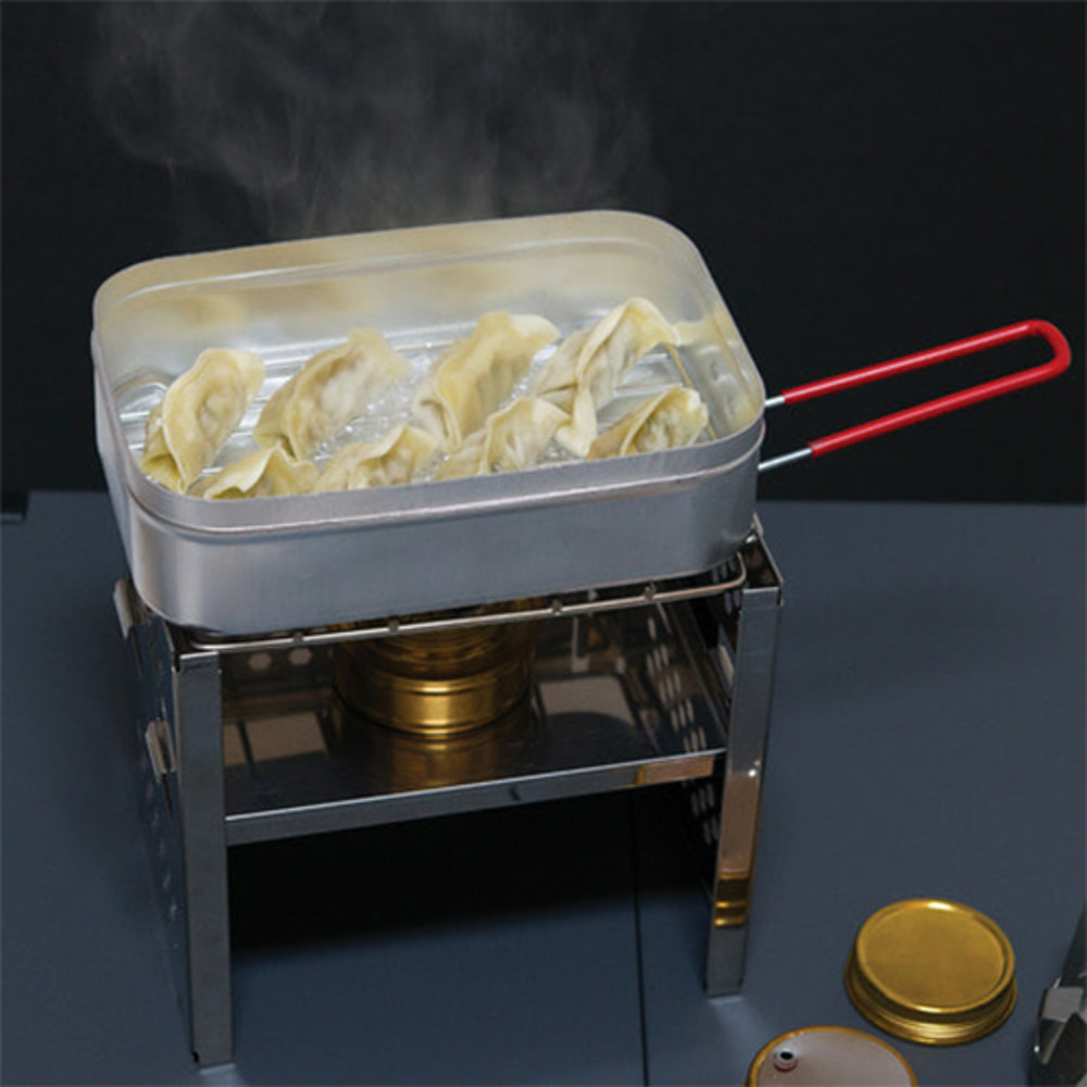 탑앤탑반합 캠핑냄비 군용반합 스테인레스 실버