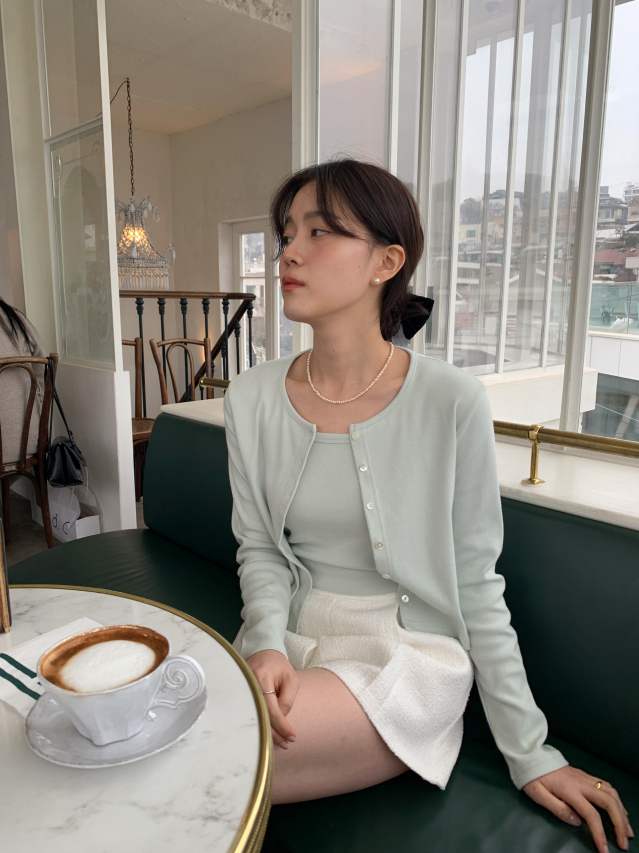 🌸봄가디건💕URBANE MADE💕 폰드 크롭 가디건 나시세트 (6c)/데일리룩/데이트룩/출근룩 상세 이미지 61