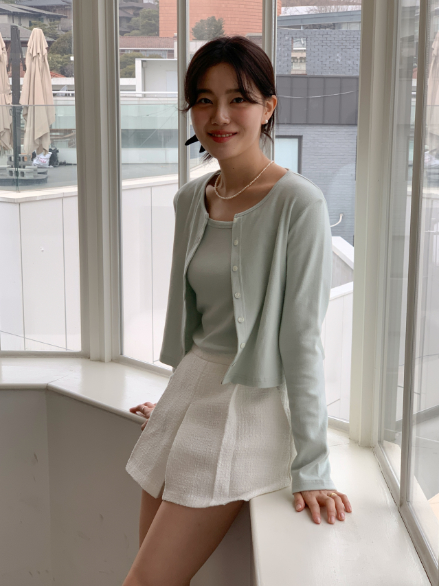 🌸봄가디건💕URBANE MADE💕 폰드 크롭 가디건 나시세트 (6c)/데일리룩/데이트룩/출근룩 상세 이미지 88