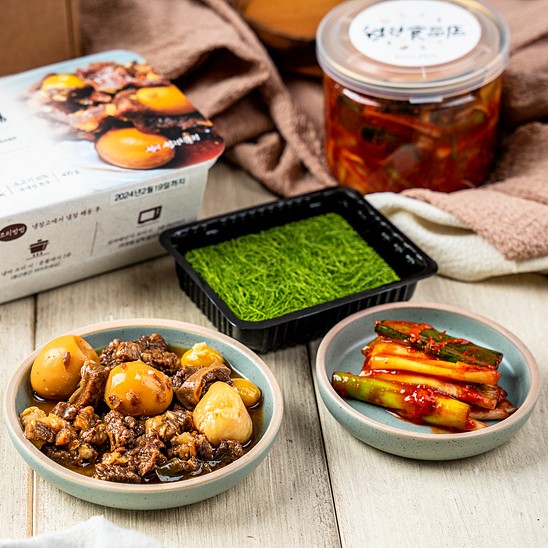 밑반찬 한우 소고기 쇠고기 새송이버섯 메추리알 장조림 400g 이미지 7