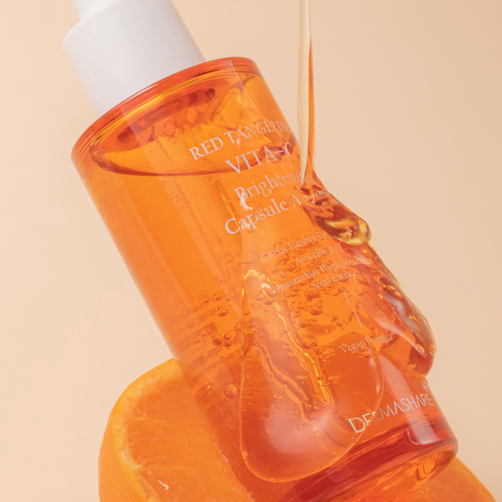 [1+1]더마쉐어 레드향 비타씨 브라이트닝 캡슐 세럼 미백 기미 보습 주름 앰플 50ml - 상세 이미지 5