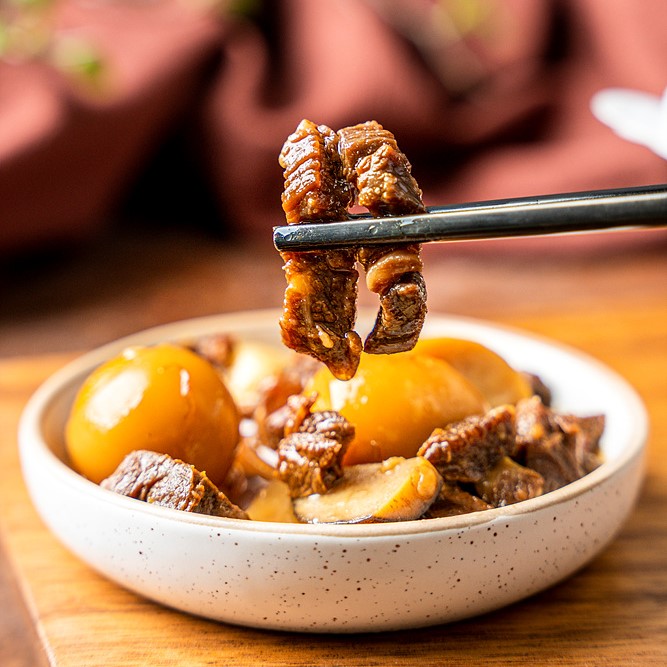 밑반찬 한우 소고기 쇠고기 새송이버섯 메추리알 장조림 400g - 상세 이미지 2