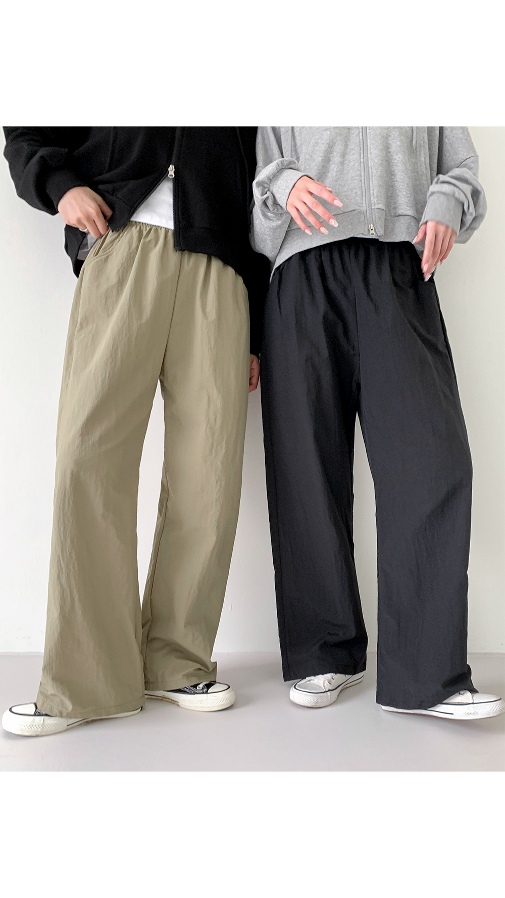 [2천장돌파][MADE] 빅사이즈 S-4XL 데어린 나일론 밴딩 통팬츠 휴양지 룩 상세 이미지 60