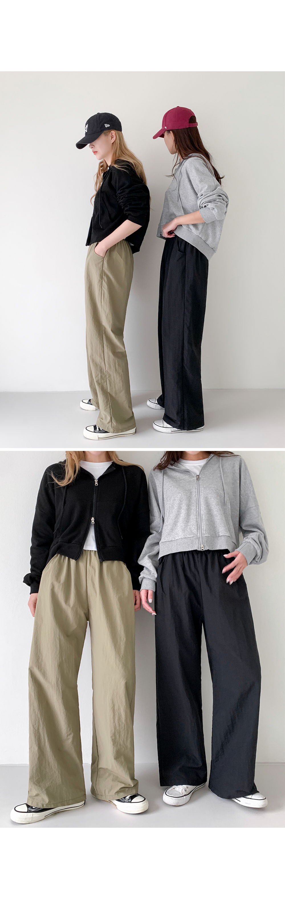 [2천장돌파][MADE] 빅사이즈 S-4XL 데어린 나일론 밴딩 통팬츠 휴양지 룩 상세 이미지 56