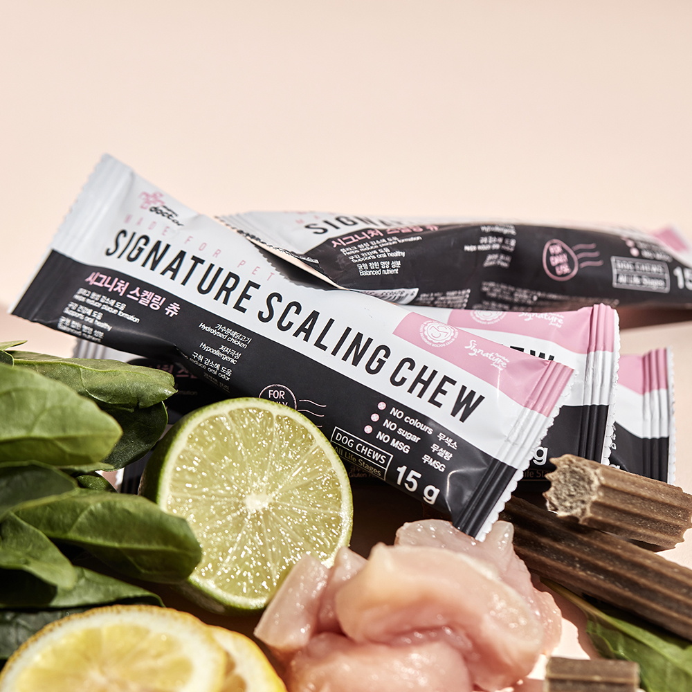 마이펫닥터 시그니처 스켈링 츄 강아지 간식 치석 덴탈 양치 껌 210g