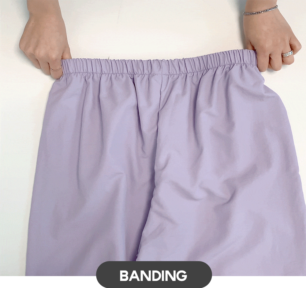 [2천장돌파][MADE] 빅사이즈 S-4XL 데어린 나일론 밴딩 통팬츠 휴양지 룩 상세 이미지 4