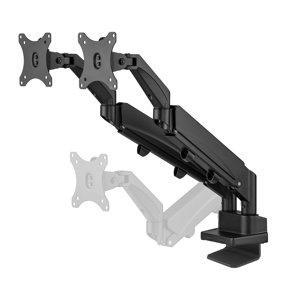 루나랩 벽면밀착 스페이스 세이빙 듀얼 모니터암 거치대