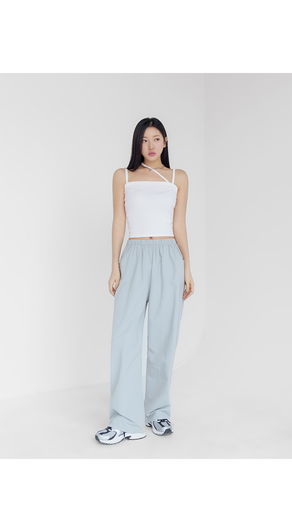 [2천장돌파][MADE] 빅사이즈 S-4XL 데어린 나일론 밴딩 통팬츠 휴양지 룩 상세 이미지 46