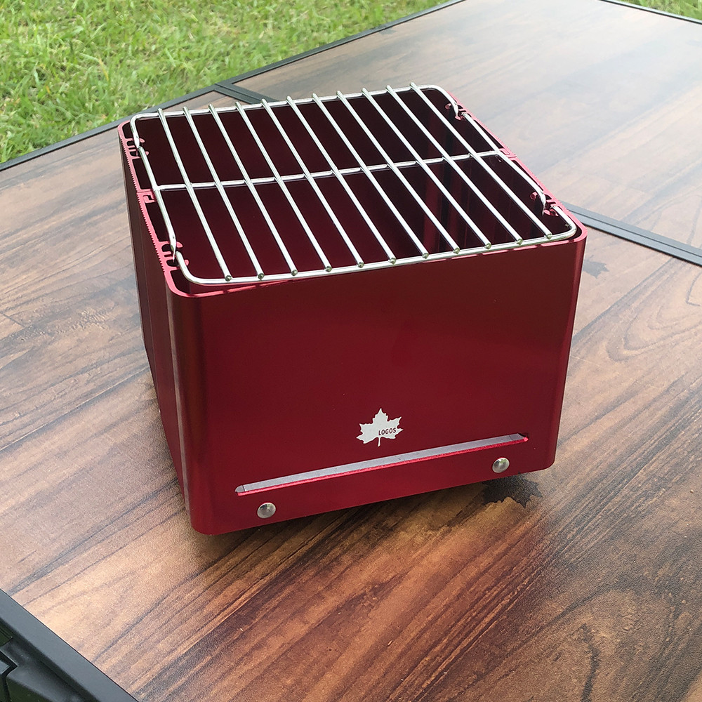 로고스 큐브 미니 그릴 캠핑 바베큐 화로대 불멍 접이식 숯불 경량 솔로스토브