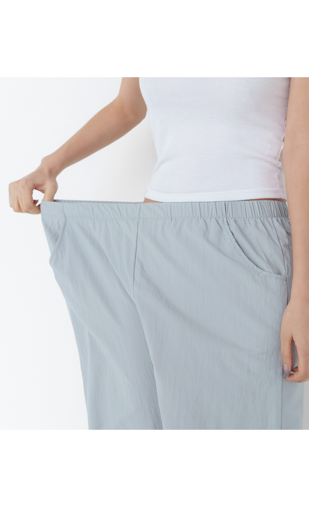 [2천장돌파][MADE] 빅사이즈 S-4XL 데어린 나일론 밴딩 통팬츠 휴양지 룩 상세 이미지 42