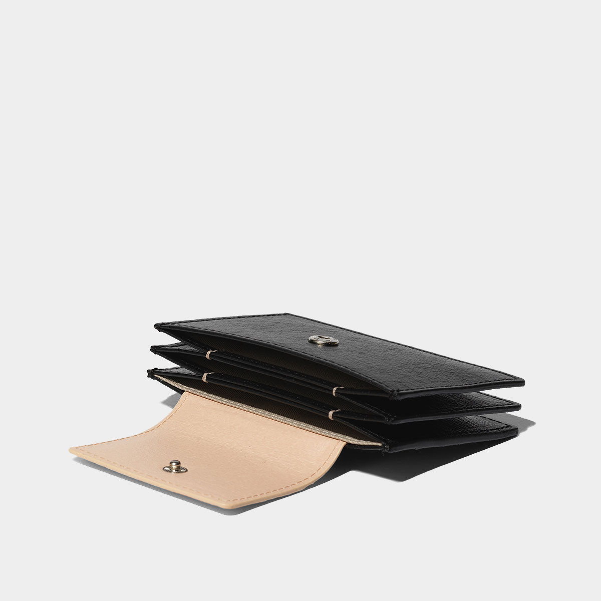 세미 플립 카드지갑/Sami Flip Card Wallet [Black Pink] - 상세 이미지 4