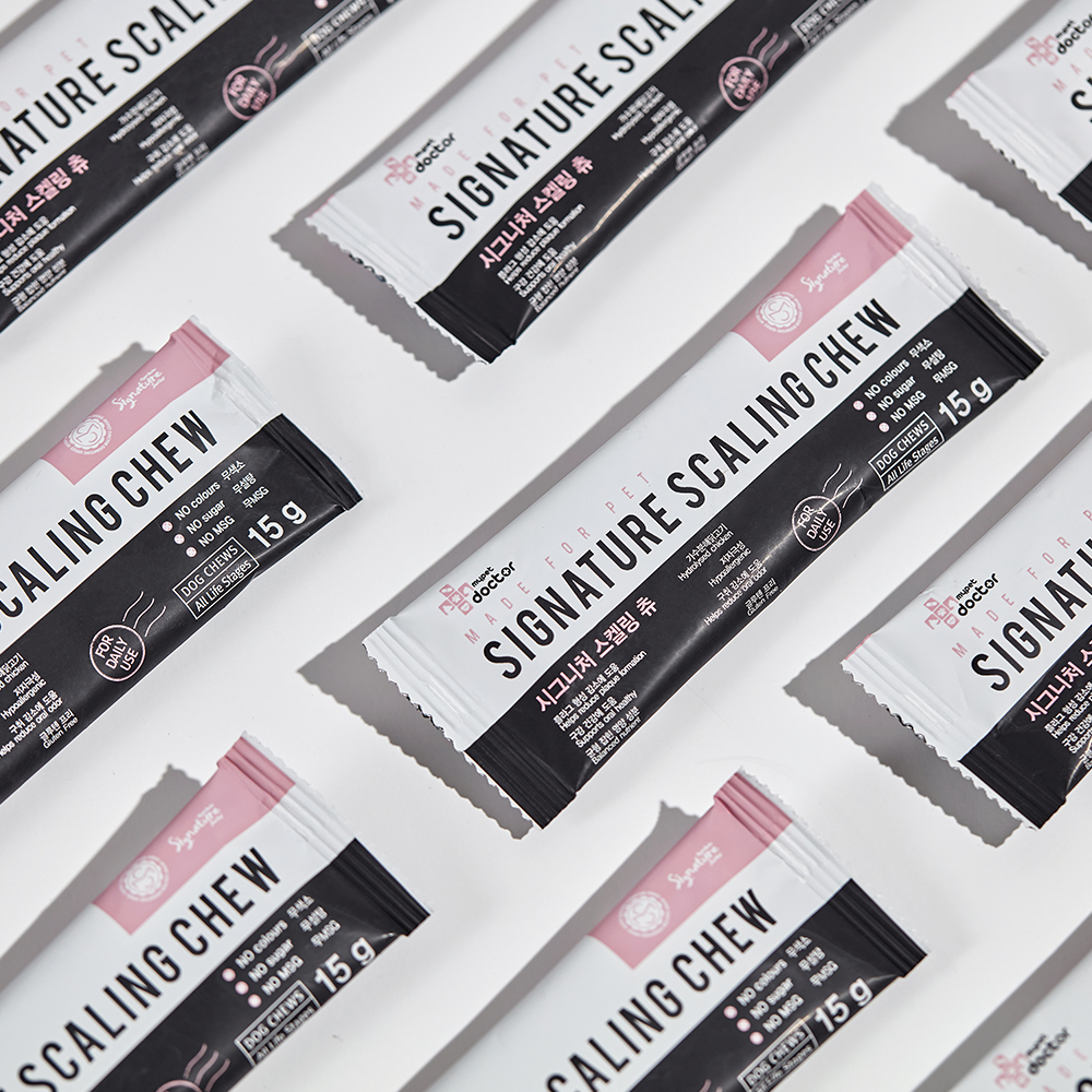 마이펫닥터 시그니처 스켈링 츄 강아지 간식 치석 덴탈 양치 껌 210g