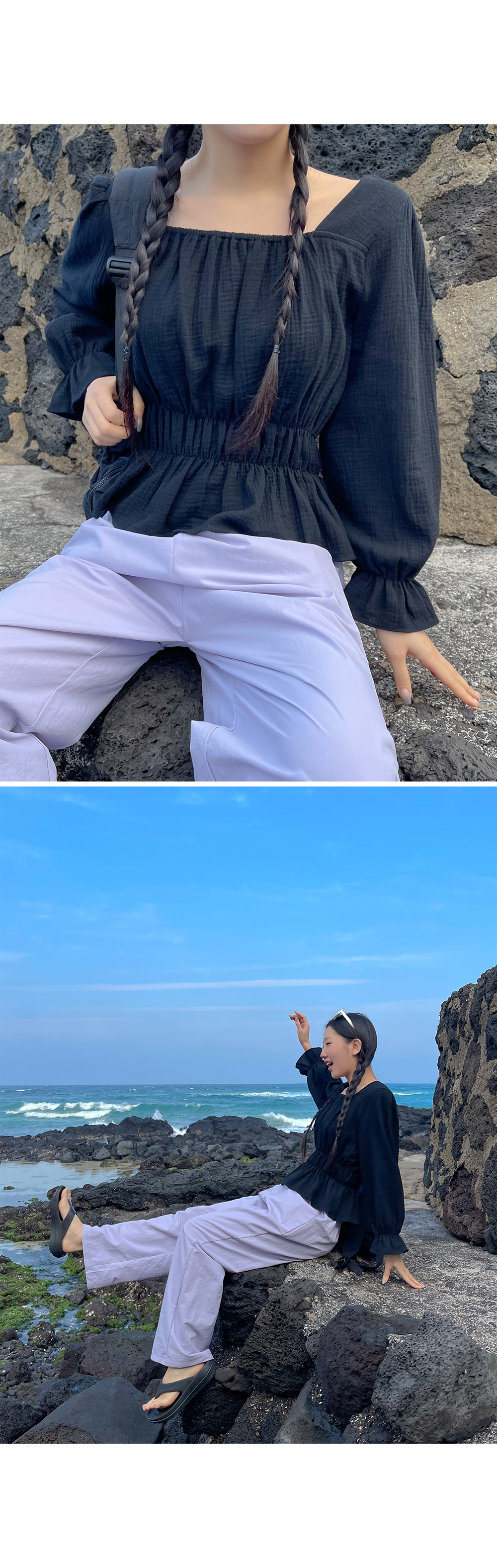 [2천장돌파][MADE] 빅사이즈 S-4XL 데어린 나일론 밴딩 통팬츠 휴양지 룩 상세 이미지 20