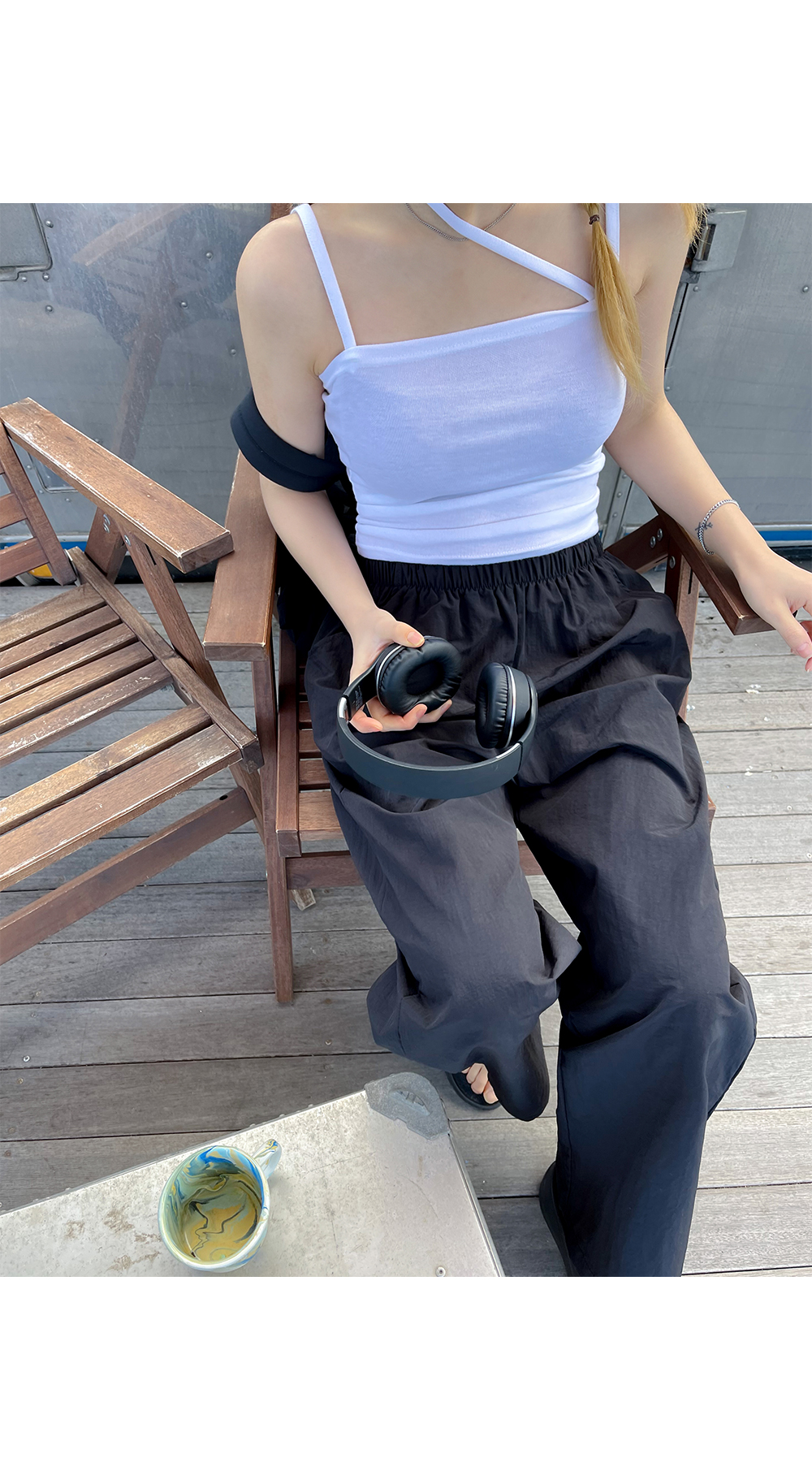 [2천장돌파][MADE] 빅사이즈 S-4XL 데어린 나일론 밴딩 통팬츠 휴양지 룩 상세 이미지 26