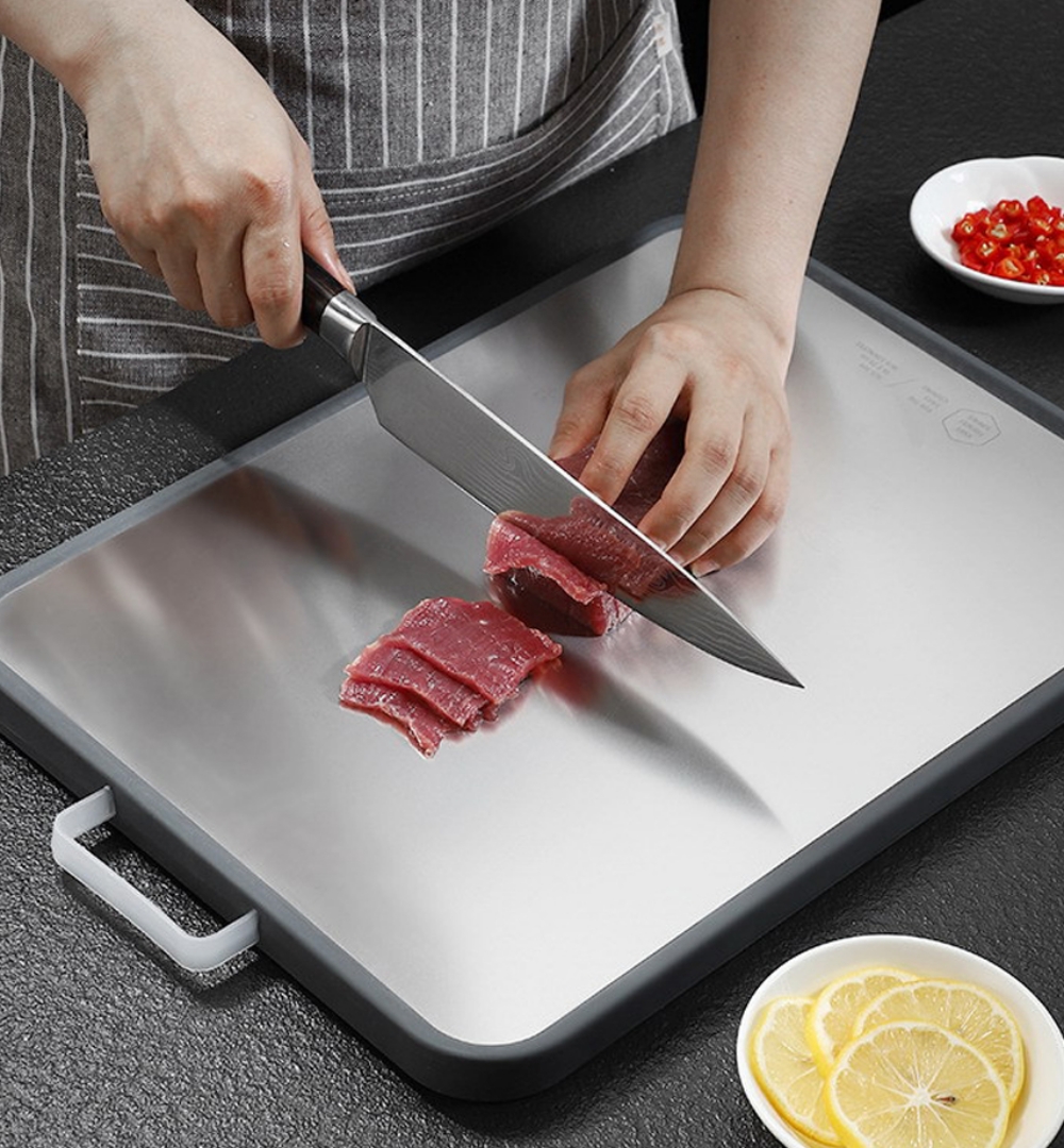 스테인레스 이유식 향균 양면 스텐도마 주방 도마