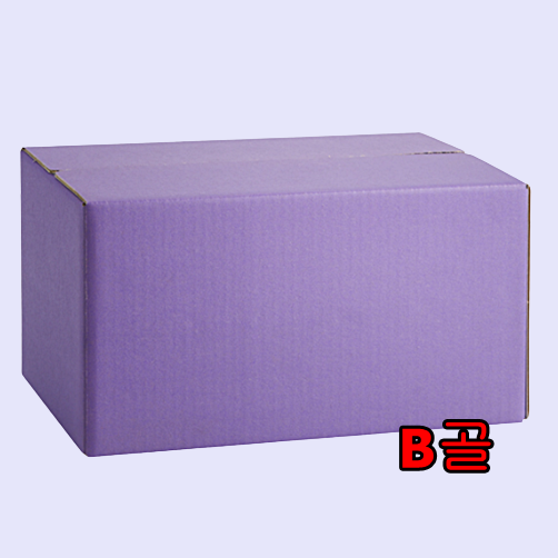 칼라 택배박스 대형 소형 보라색 25X17X8 - 상세 이미지 2