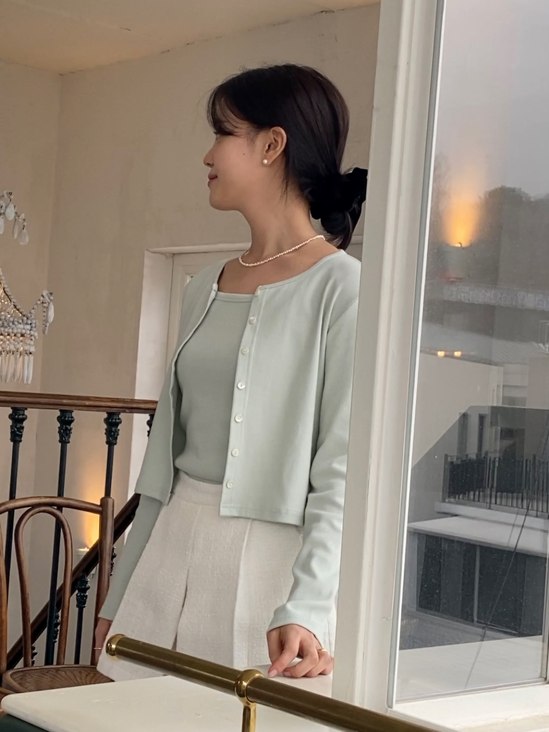 🌸봄가디건💕URBANE MADE💕 폰드 크롭 가디건 나시세트 (6c)/데일리룩/데이트룩/출근룩 상세 이미지 78