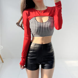 맥스 가죽 레더 댄스복 핫팬츠 숏팬츠 반바지 (화이트/블랙) 착용 후기 | 사이즈/핏 총정리 - 상품 이미지 2