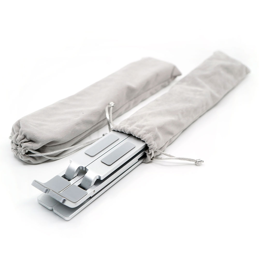 15단 접이식 노트북 거치대 알루미늄 맥북 휴대용 스탠드 받침대 감성공장 이미지 4