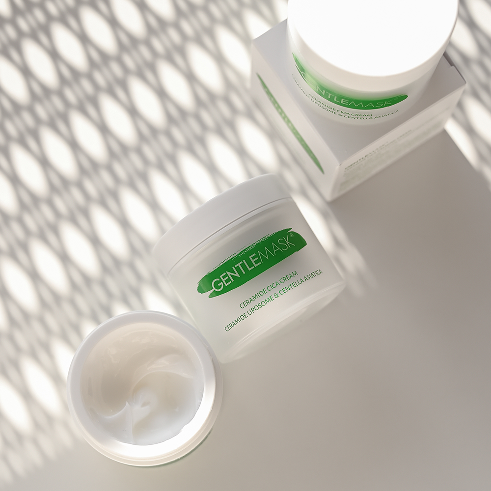 젠틀마스크 리포좀 세라마이드 시카 재생 크림 3개 (피부과 점뺀후 판테놀 병풀 수분 크림)