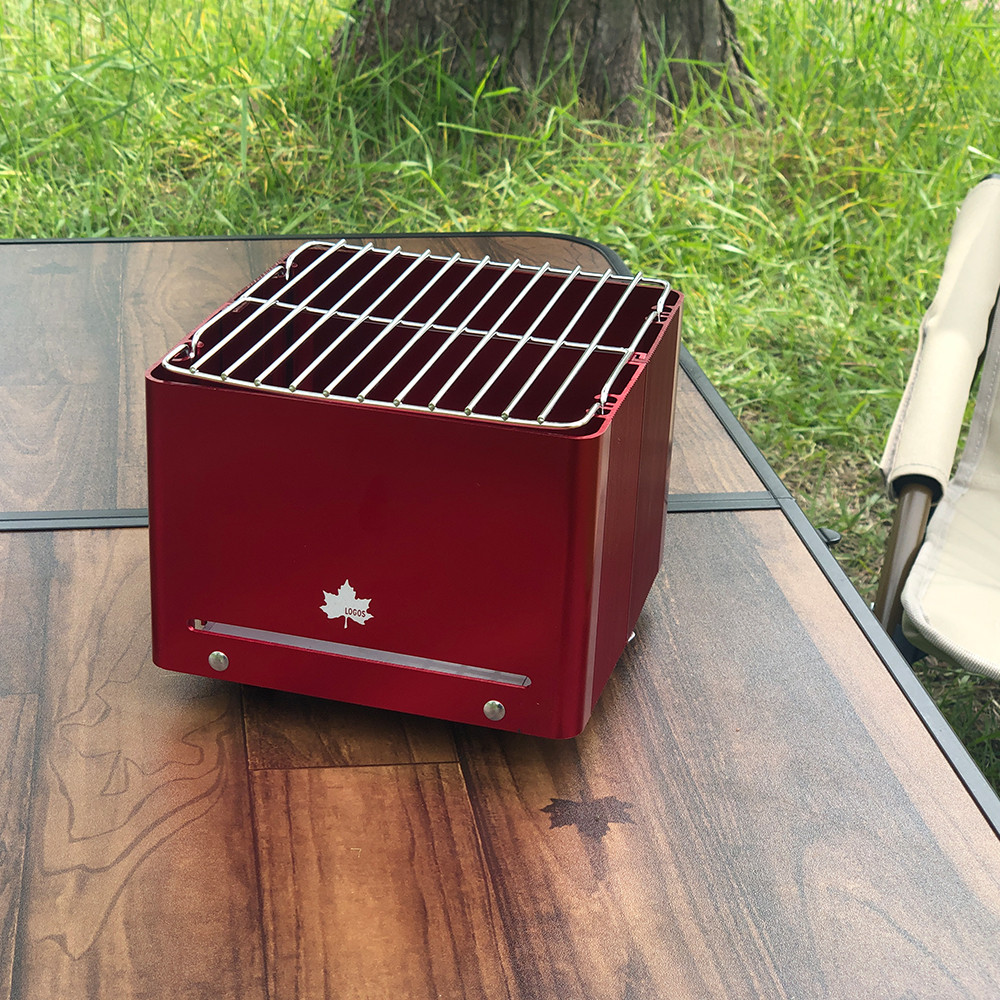 로고스 큐브 미니 그릴 캠핑 바베큐 화로대 불멍 접이식 숯불 경량 솔로스토브