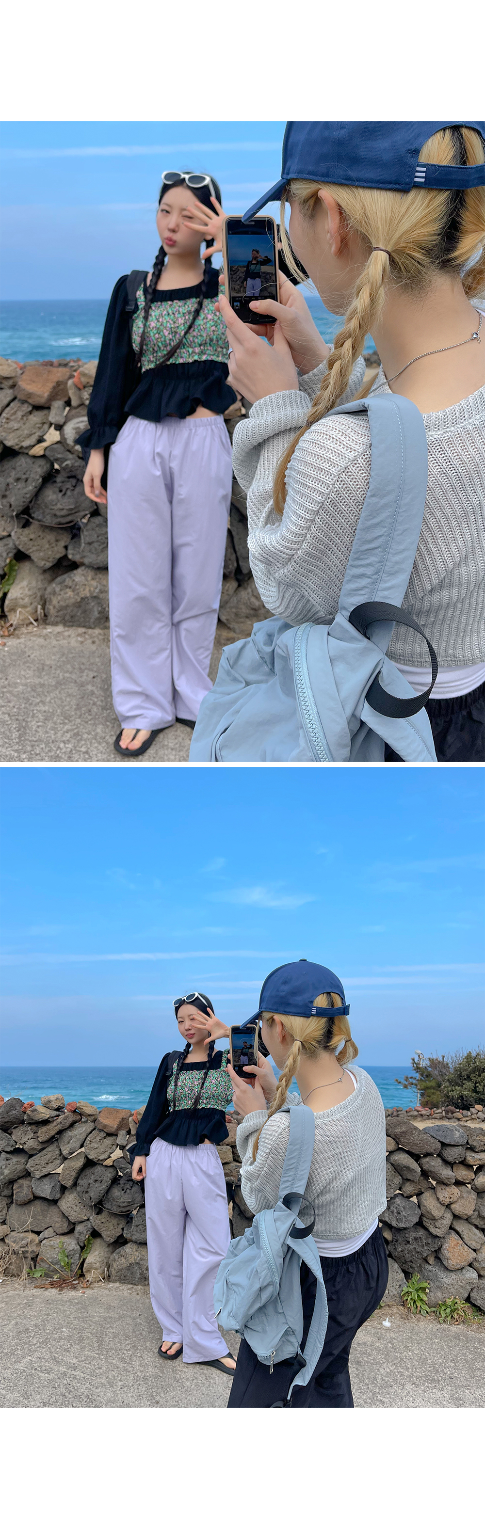 [2천장돌파][MADE] 빅사이즈 S-4XL 데어린 나일론 밴딩 통팬츠 휴양지 룩 상세 이미지 22