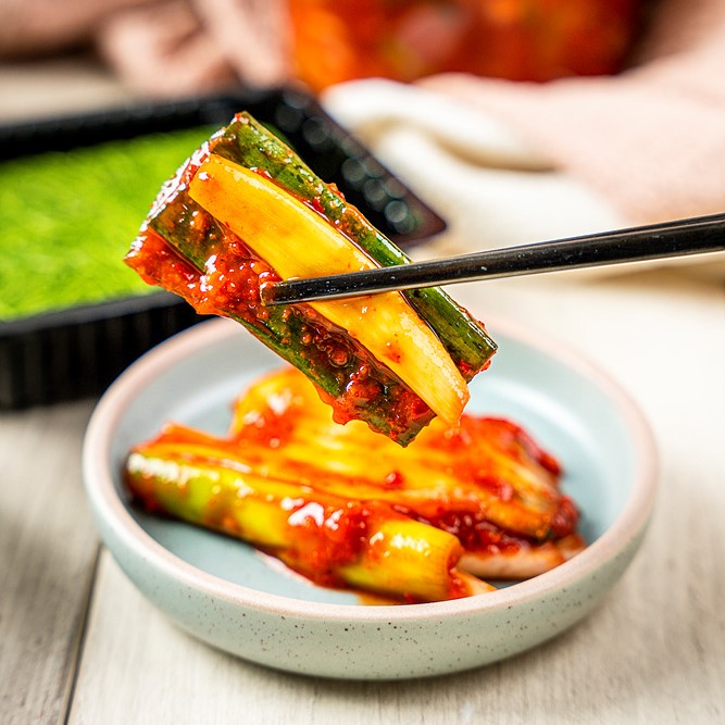 국내산 실비 고기반찬 반찬거리 밑반찬  파김치 대파김치