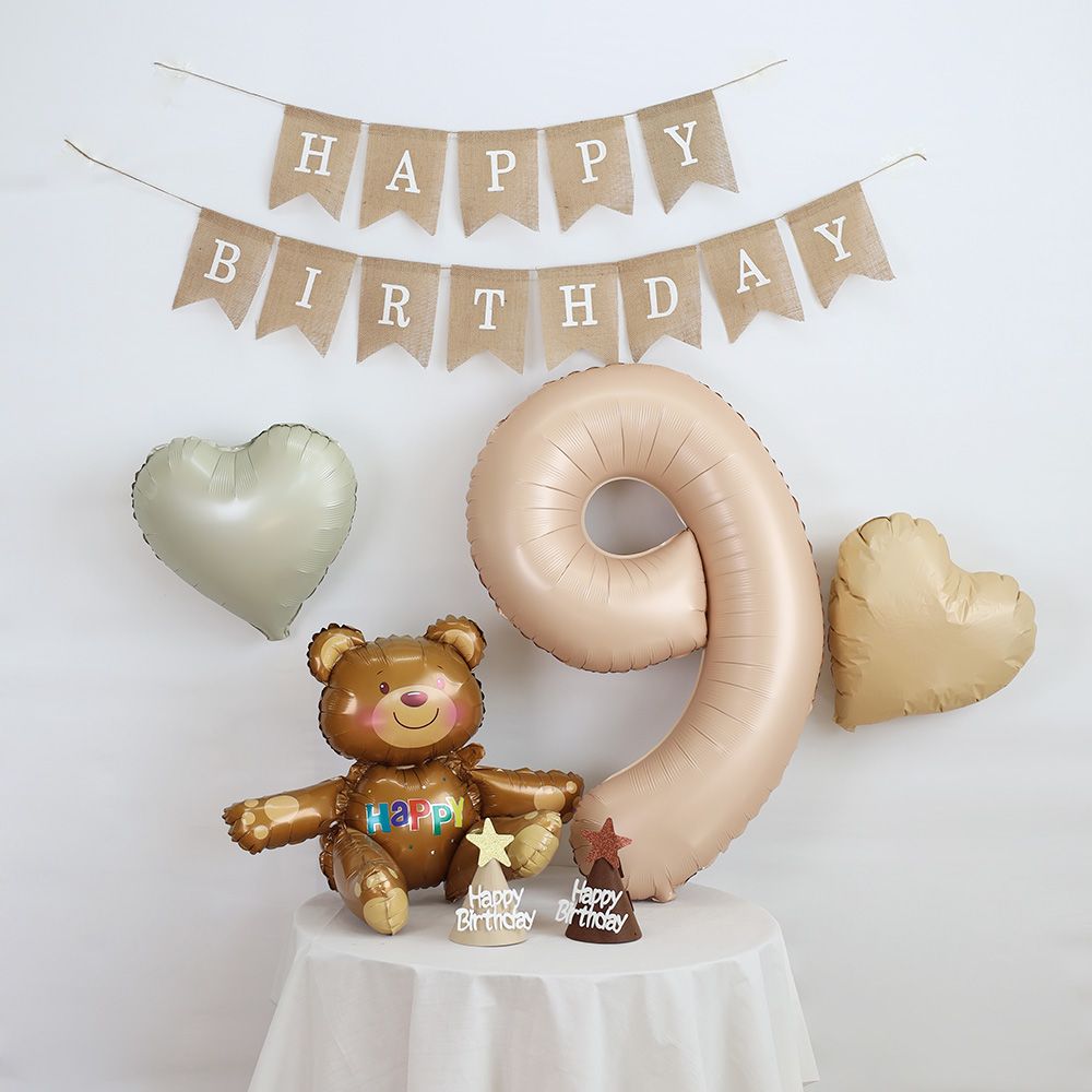 대형 숫자풍선 생일 축하 파티 이벤트 풍선 라떼 3 이미지 3