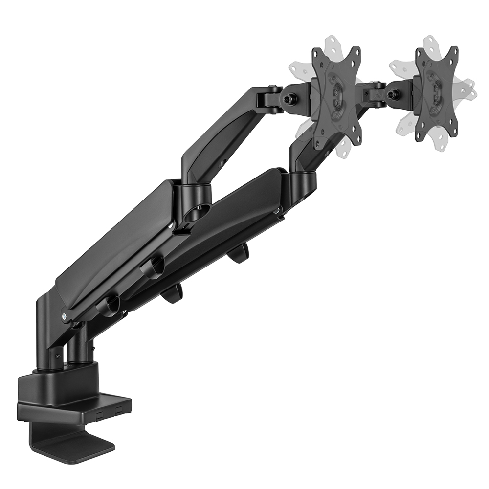 루나랩 벽면밀착 스페이스 세이빙 듀얼 모니터암 거치대