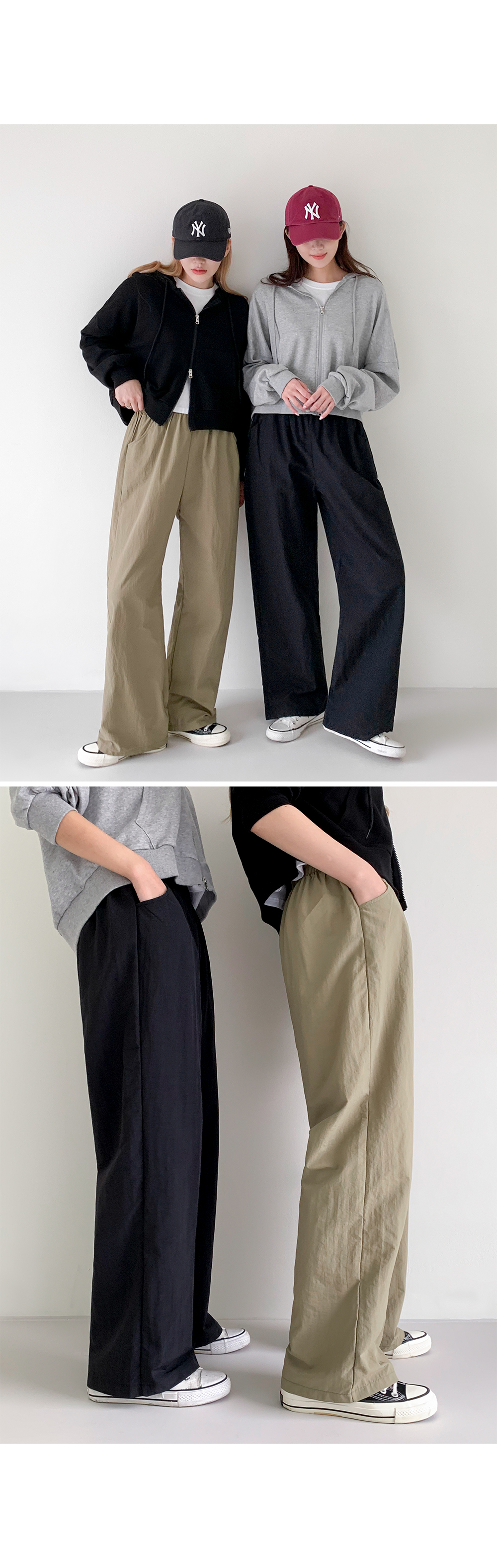 [2천장돌파][MADE] 빅사이즈 S-4XL 데어린 나일론 밴딩 통팬츠 휴양지 룩 상세 이미지 52