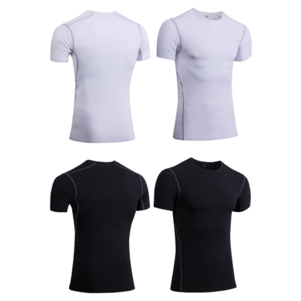 움이스토어 L-3XL 남성 쫄티 반팔 머슬핏 티셔츠 빅사이즈
