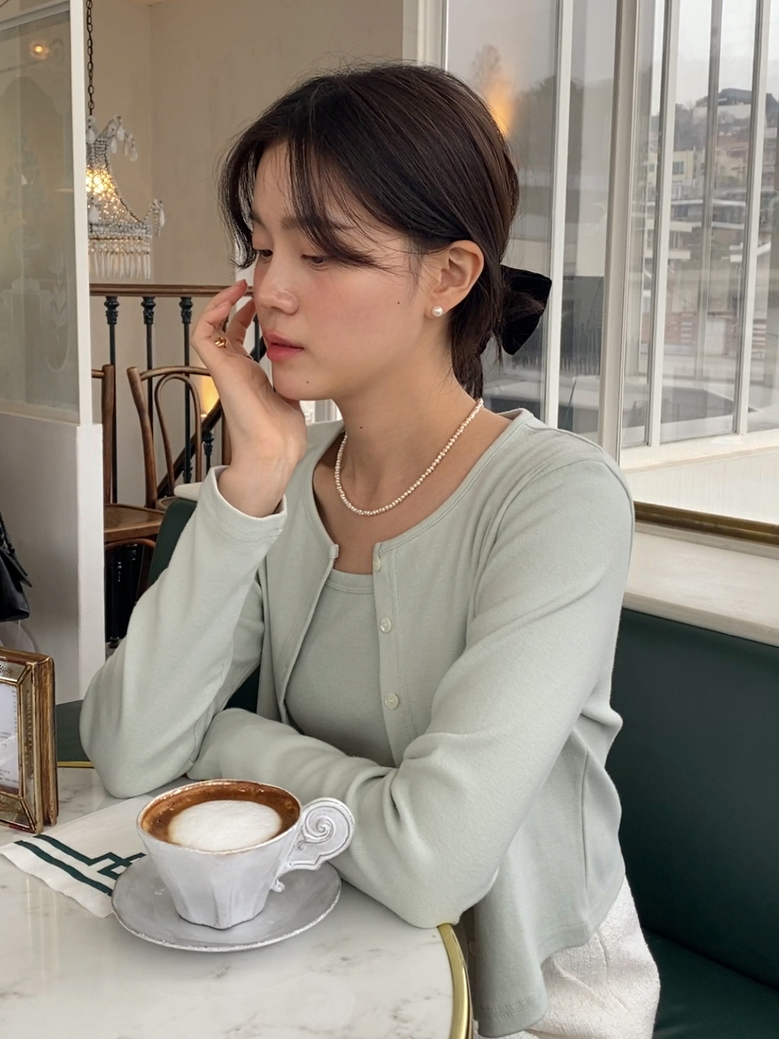 3000장 판매!💕URBANE MADE💕 폰드 크롭 가디건 나시세트 (당일 6c) 상세 이미지 105
