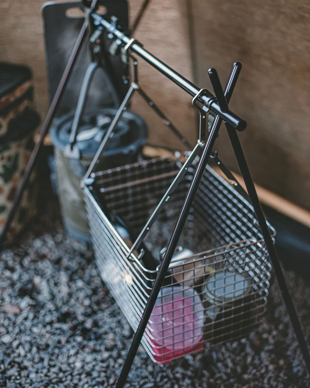 키녹스 캠핑 바스켓 스텐 행어 옷걸이 (2in1) 보관가방포함