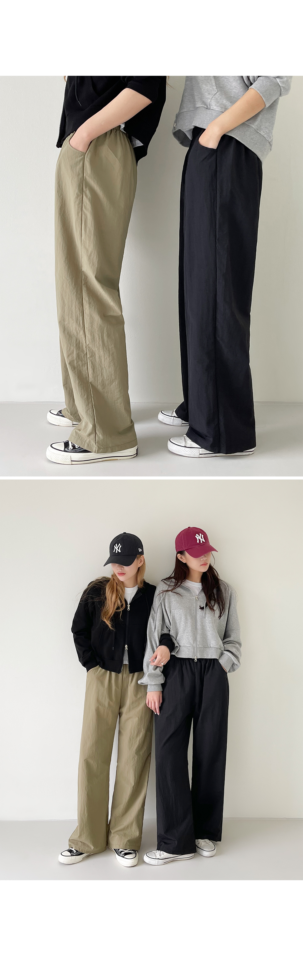 [2천장돌파][MADE] 빅사이즈 S-4XL 데어린 나일론 밴딩 통팬츠 휴양지 룩 상세 이미지 59