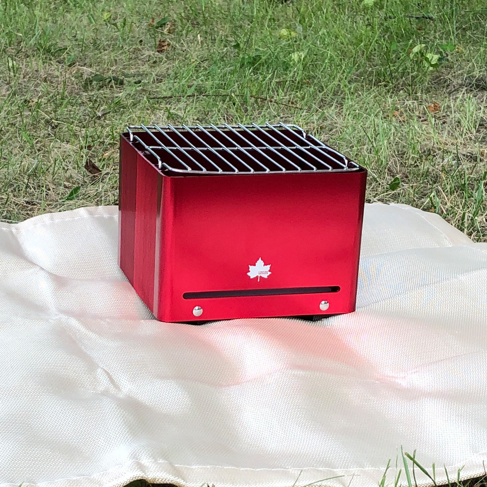 로고스 큐브 미니 그릴 캠핑 바베큐 화로대 불멍 접이식 숯불 경량 솔로스토브