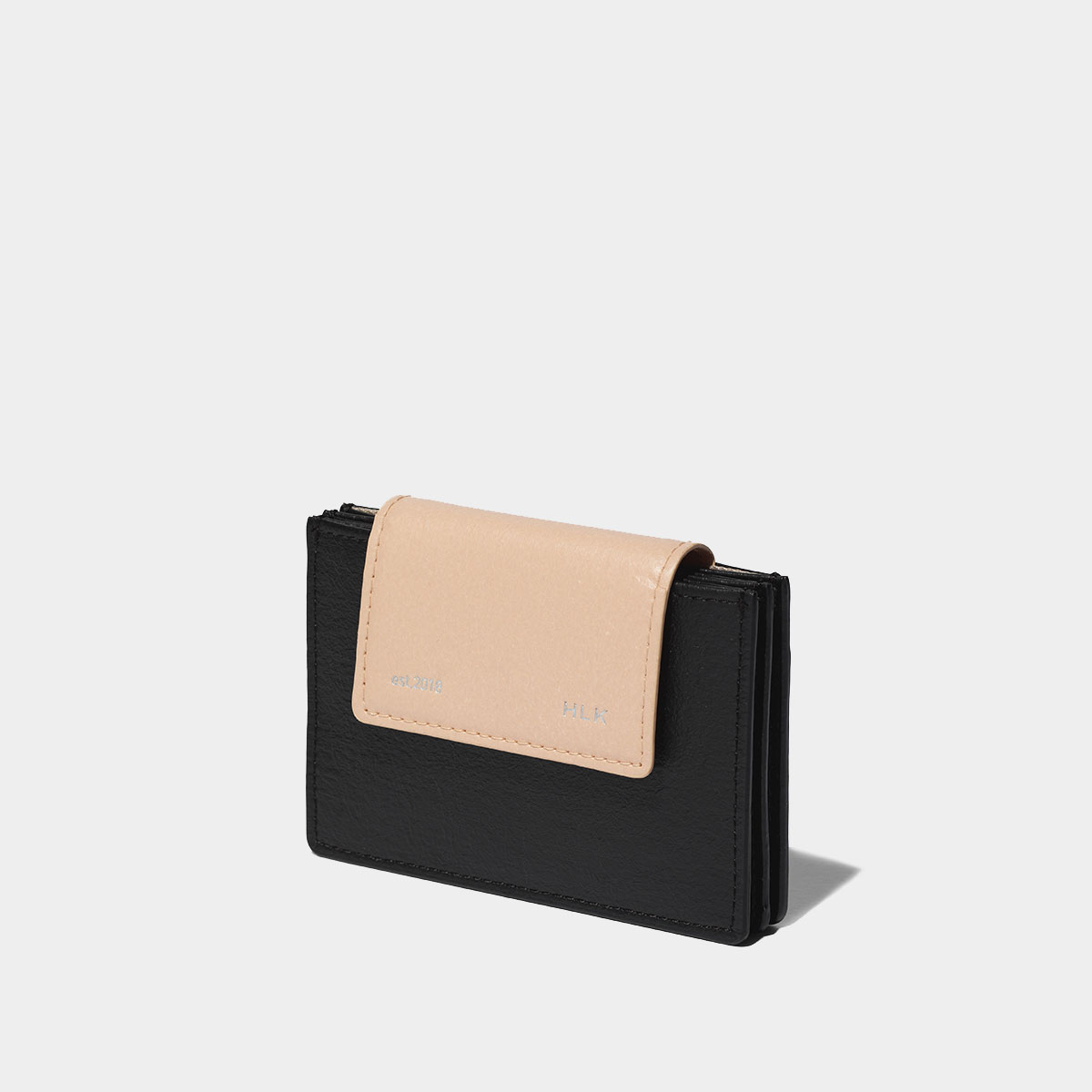세미 플립 카드지갑/Sami Flip Card Wallet [Black Pink] - 상세 이미지 3