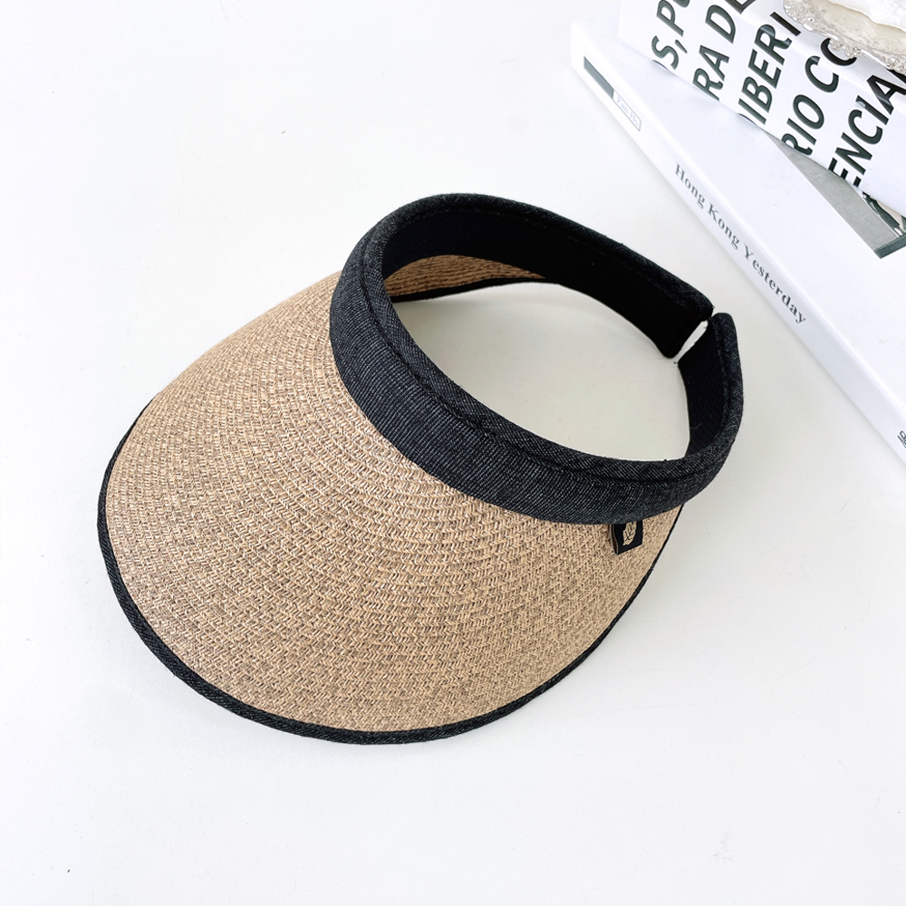 보카시 리프 여성 여름 자외선차단 라탄 밀짚 썬캡