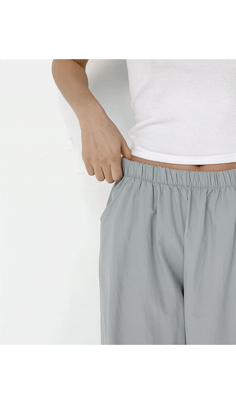 [2천장돌파][MADE] 빅사이즈 S-4XL 데어린 나일론 밴딩 통팬츠 휴양지 룩 상세 이미지 37