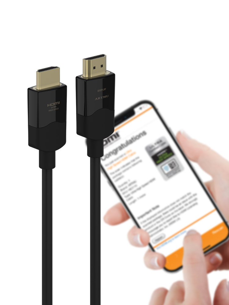 ULTRA HIGH SPEED HDMI 2.1 인증 AOC 광 케이블 10m, 1개 - 상세 이미지 4