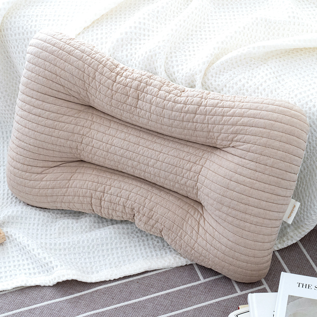 마롤로뜨 어린이 베개 3중거즈 빨아쓰는 경추 주니어 초등 학생 아동 아이보리