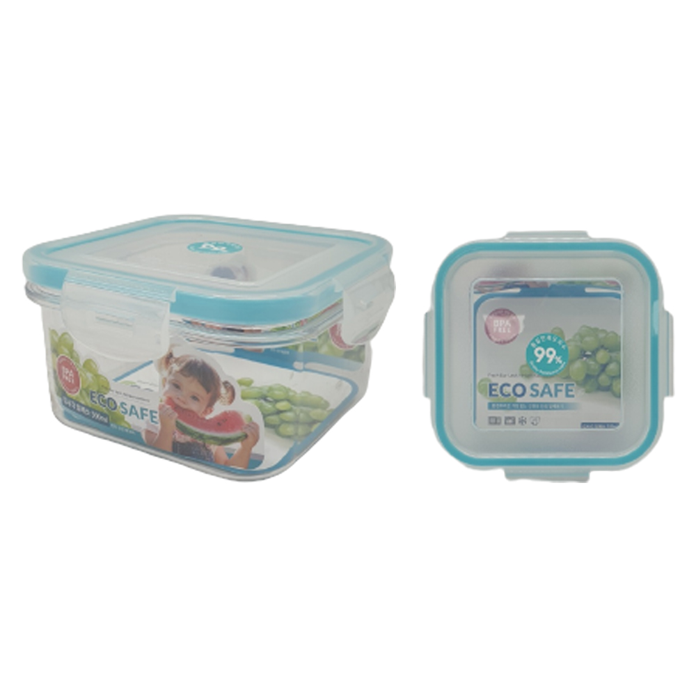 에코락 정사각 밀폐용기 반찬통 500ml - 상품 이미지
