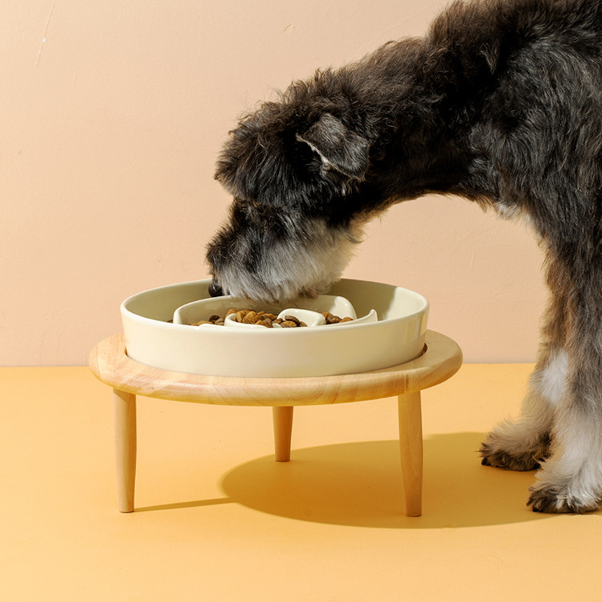 강아지 밥그릇 고양이 밥그릇 슬로우 식기 급체 방지 1구 S