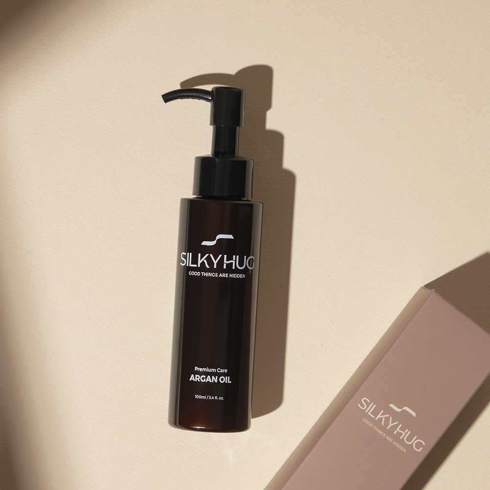 실키허그 고보습 유기농 아르간 오일 헤어 에센스 세럼 100ml 영양 정전기 앰플 여행용용기 구성품 - 상세 이미지 3