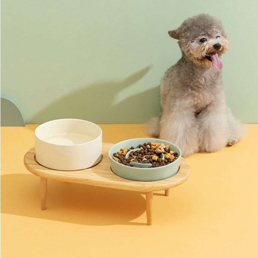 강아지 밥그릇 고양이 밥그릇 슬로우 식기 급체 방지 1구 S