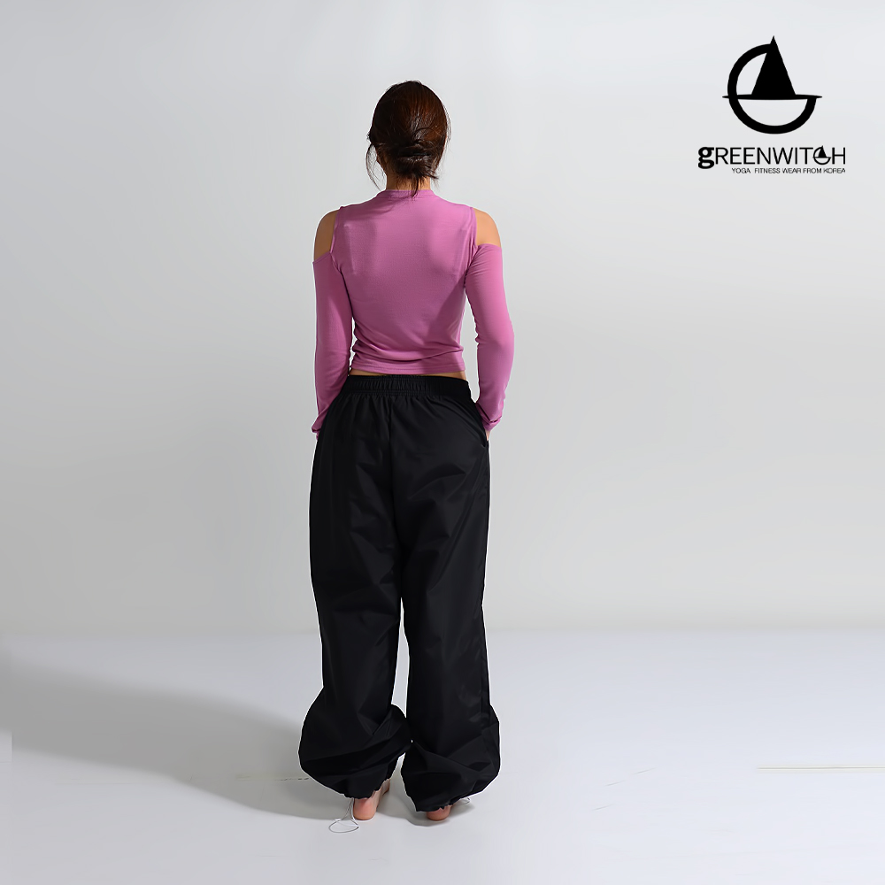 그리니치 투웨이 밑단스트링 바스락팬츠 트레이닝팬츠 통바지 이미지 4