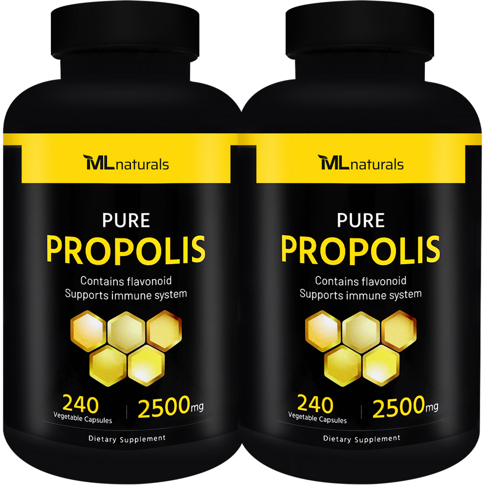 마이라이프내추럴스 프로폴리스 2500mg 알약 240캡슐, 2개 - 메인 이미지