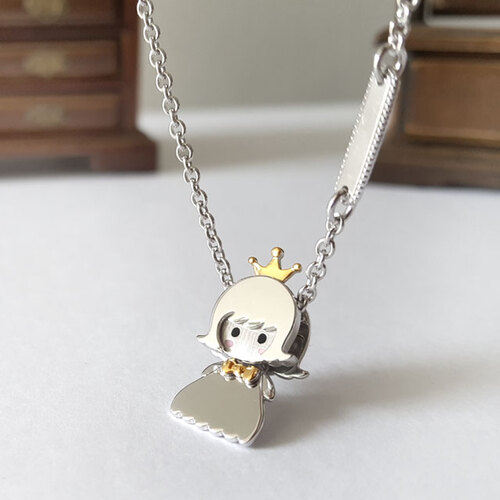 미아방지 실버 여아 아기 어린이 선물 목걸이