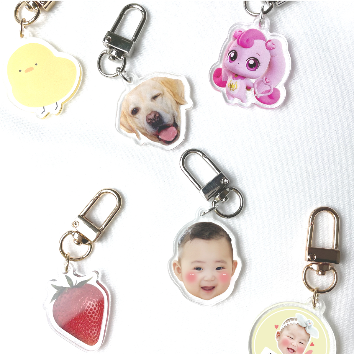 양면인쇄 아크릴 키링 고양이 키링 강아지 키링 커스텀 키링