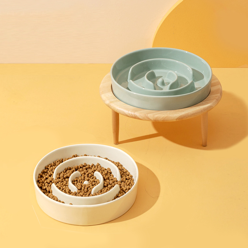 강아지 밥그릇 고양이 밥그릇 슬로우 식기 급체 방지 1구 S